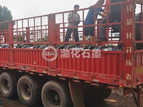 傍晚为平度客户发货石墨设备